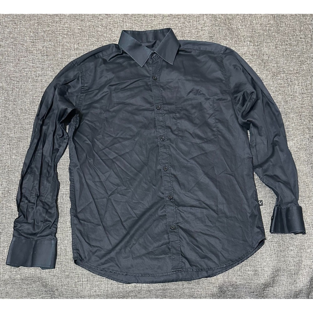 Colors Classic‎ Fit Men's 15 1/2 Black Long Sleeve Shirt